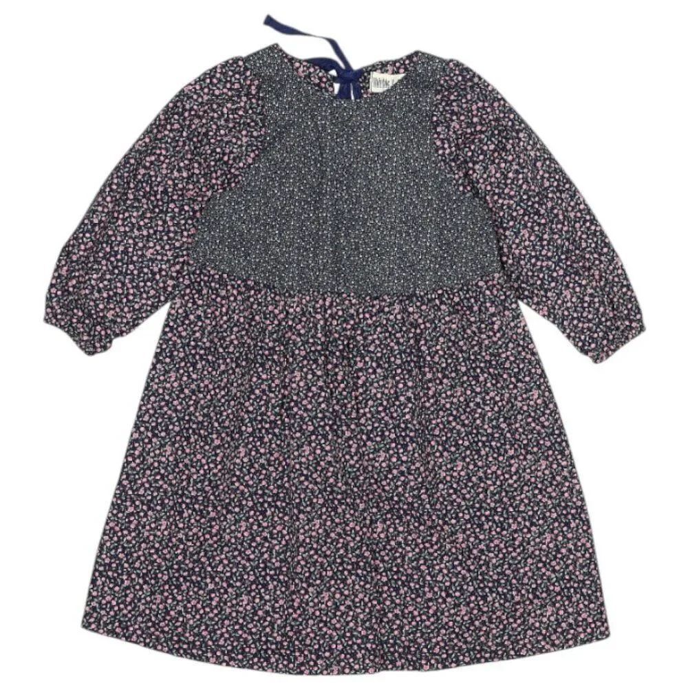 NWT! Thimble Collection Navy Pink Floral Birthday Dress Size 6
